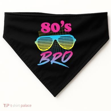 This Is My 80s Bro Costume Party USA-Made Doggie Bandana