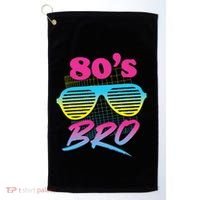 This Is My 80s Bro Costume Party Golf Towel thumb 0