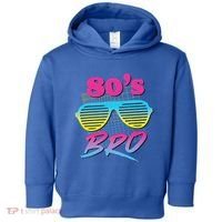 This Is My 80s Bro Costume Party Toddler Hoodie thumb 0