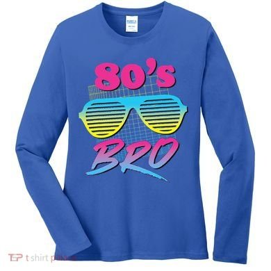 This Is My 80s Bro Costume Party Women's Long Sleeve Shirt