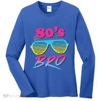 This Is My 80s Bro Costume Party Women's Long Sleeve Shirt thumb 0