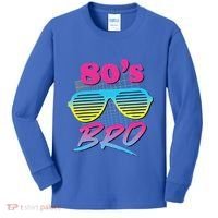 This Is My 80s Bro Costume Party Kids Long Sleeve Shirt thumb 0