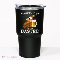 Time To Get Basted Funny Thanksgiving  Tumbler thumb 0