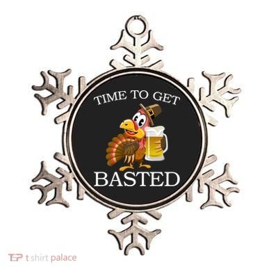 Time To Get Basted Funny Thanksgiving  Ornament