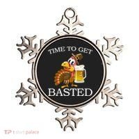 Time To Get Basted Funny Thanksgiving  Ornament thumb 0
