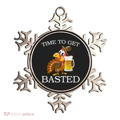 Time To Get Basted Funny Thanksgiving  Ornament