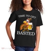 Time To Get Basted Funny Thanksgiving  Kids T-Shirt thumb 2