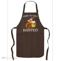 Time To Get Basted Funny Thanksgiving  Apron thumb 0