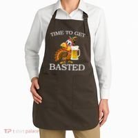 Time To Get Basted Funny Thanksgiving  Apron thumb 2