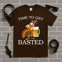 Time To Get Basted Funny Thanksgiving  T-Shirt thumb 5