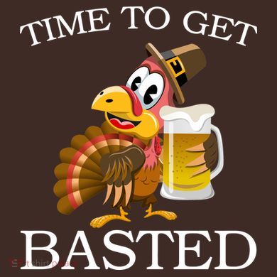 Time To Get Basted Funny Thanksgiving  Cooling Performance Long Sleeve Crew