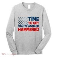 Time To Get Star Spangled Hammered Long Sleeve Shirt thumb 0