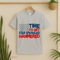 Time To Get Star Spangled Hammered T-Shirt thumb 2