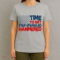 Time To Get Star Spangled Hammered T-Shirt thumb 4