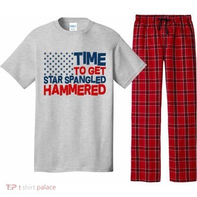 Time To Get Star Spangled Hammered Pajama Set