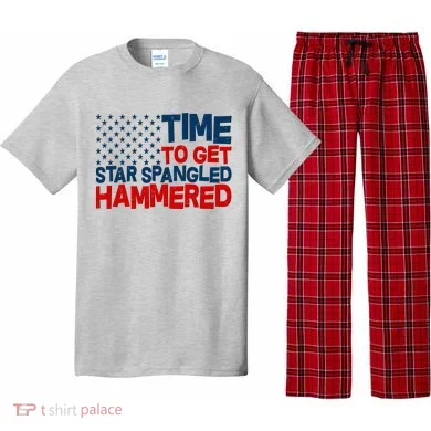 Time To Get Star Spangled Hammered Pajama Set