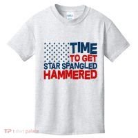 Time To Get Star Spangled Hammered Kids T-Shirt thumb 0
