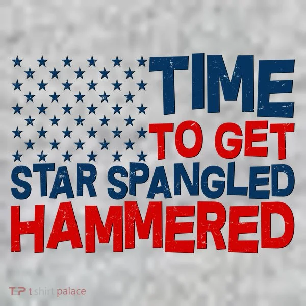 Time To Get Star Spangled Hammered Kids T-Shirt
