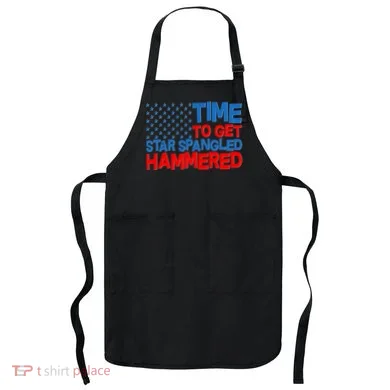 Time To Get Star Spangled Hammered Apron