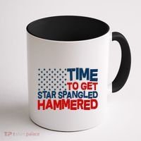 Time To Get Star Spangled Hammered Coffee Mug thumb 1