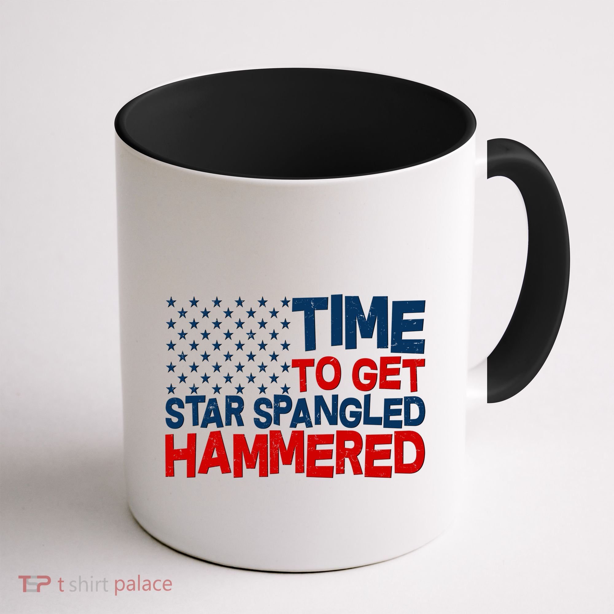 Time To Get Star Spangled Hammered Coffee Mug