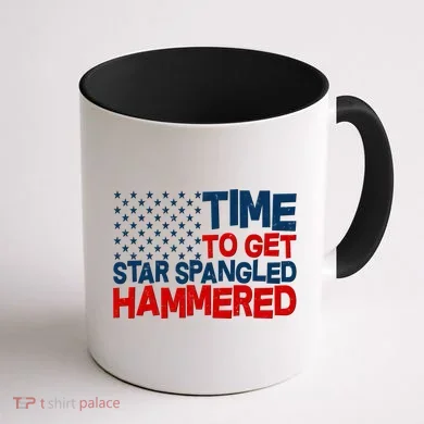 Time To Get Star Spangled Hammered Coffee Mug back