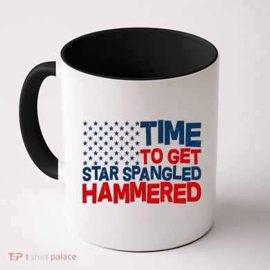 Time To Get Star Spangled Hammered Coffee Mug