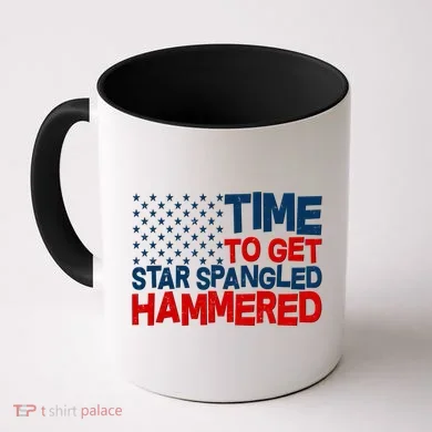Time To Get Star Spangled Hammered Coffee Mug