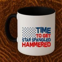 Time To Get Star Spangled Hammered Coffee Mug thumb 2