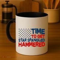 Time To Get Star Spangled Hammered Coffee Mug thumb 4