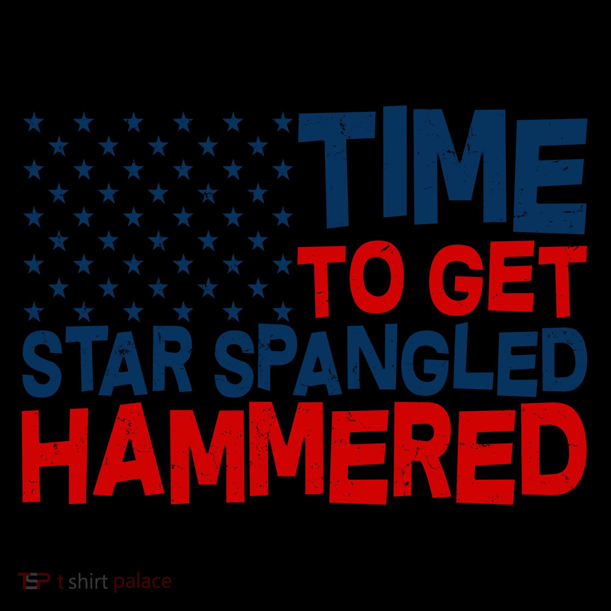 Time To Get Star Spangled Hammered Coffee Mug