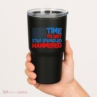 Time To Get Star Spangled Hammered Tumbler thumb 2