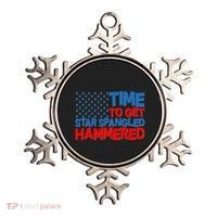 Time To Get Star Spangled Hammered Ornament thumb 0