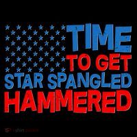 Time To Get Star Spangled Hammered Ornament thumb 1