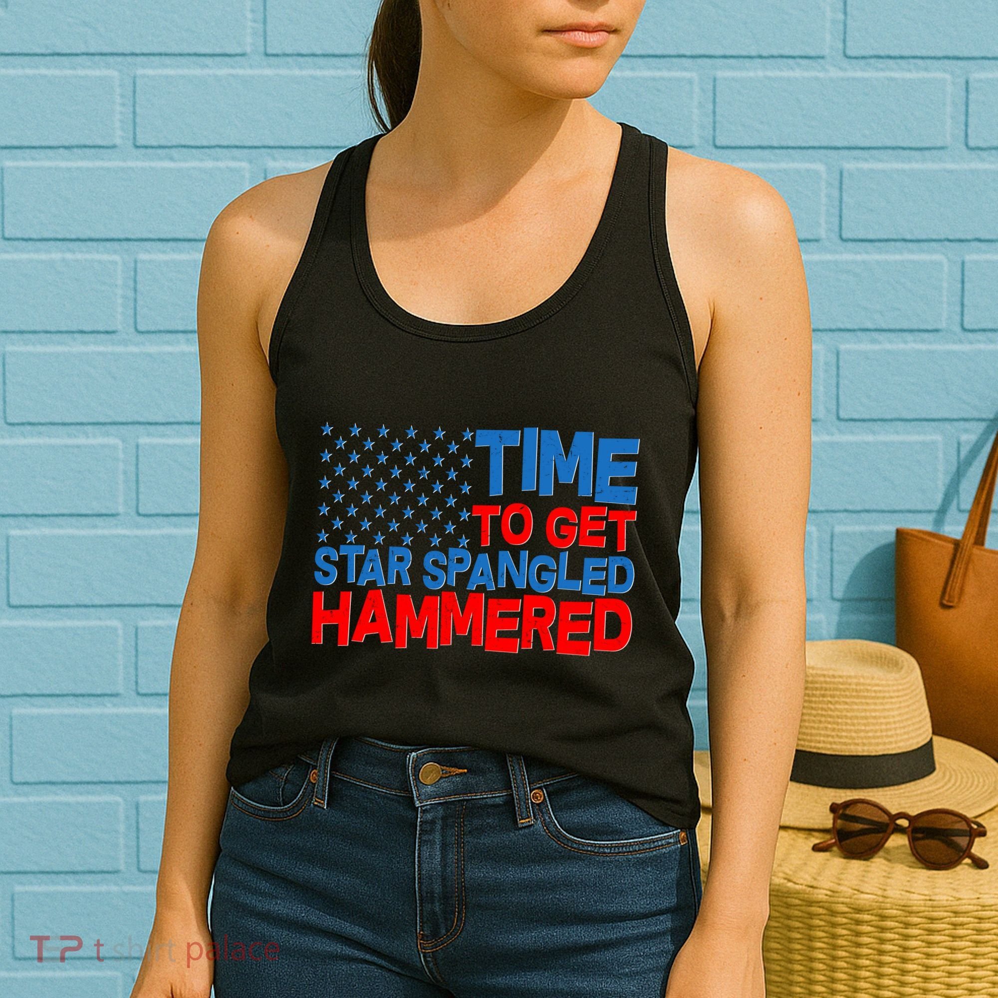 Time To Get Star Spangled Hammered Women's Tank Top