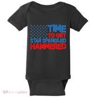 Time To Get Star Spangled Hammered Baby Bodysuit thumb 0