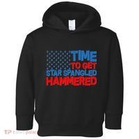 Time To Get Star Spangled Hammered Toddler Hoodie thumb 0