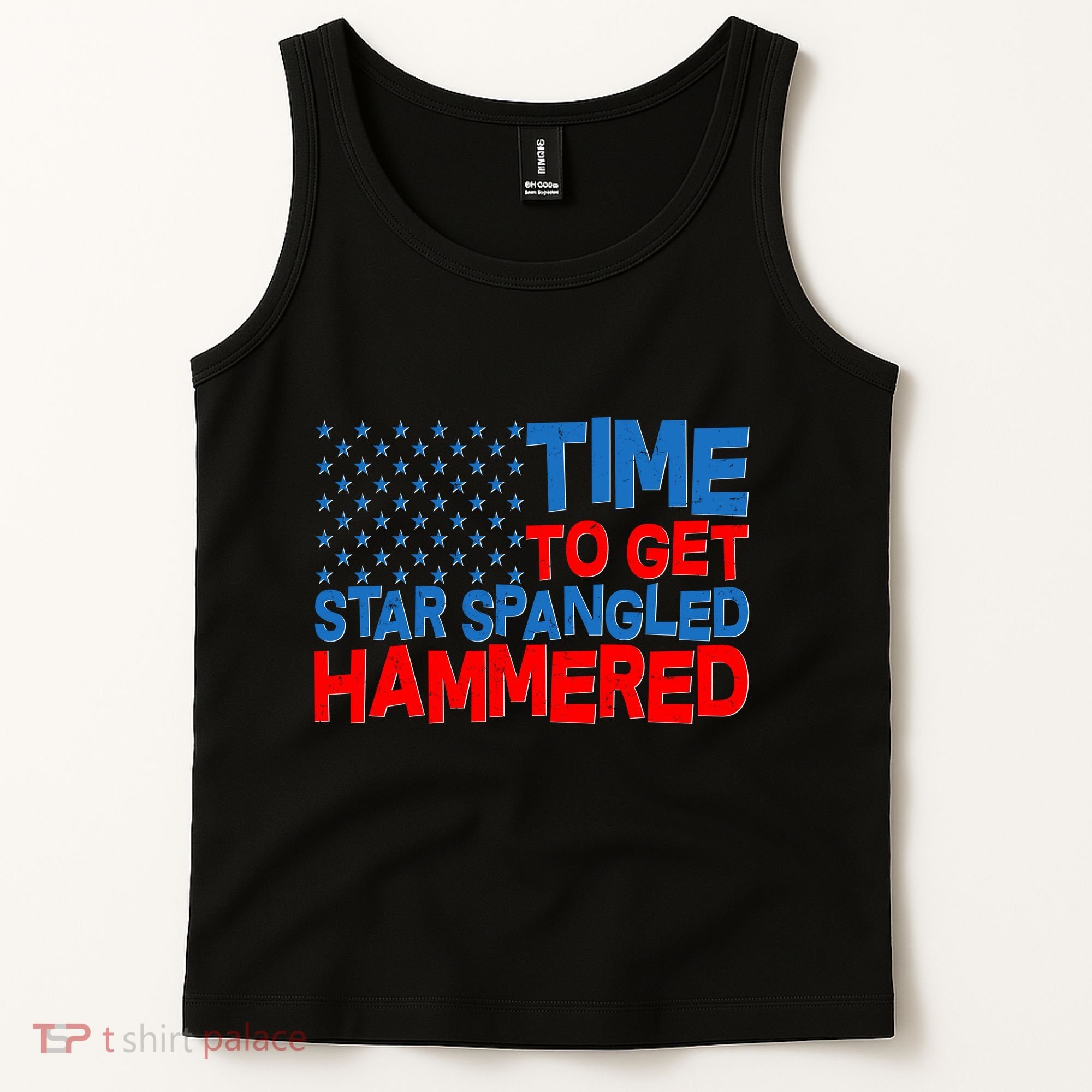 Time To Get Star Spangled Hammered Tank Top
