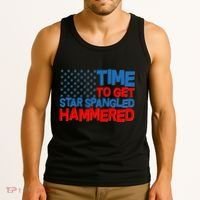 Time To Get Star Spangled Hammered Tank Top thumb 3