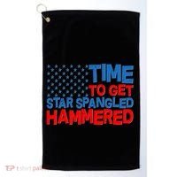 Time To Get Star Spangled Hammered Golf Towel thumb 0