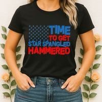 Time To Get Star Spangled Hammered Women's T-Shirt thumb 2