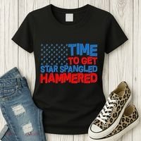 Time To Get Star Spangled Hammered Women's T-Shirt thumb 3