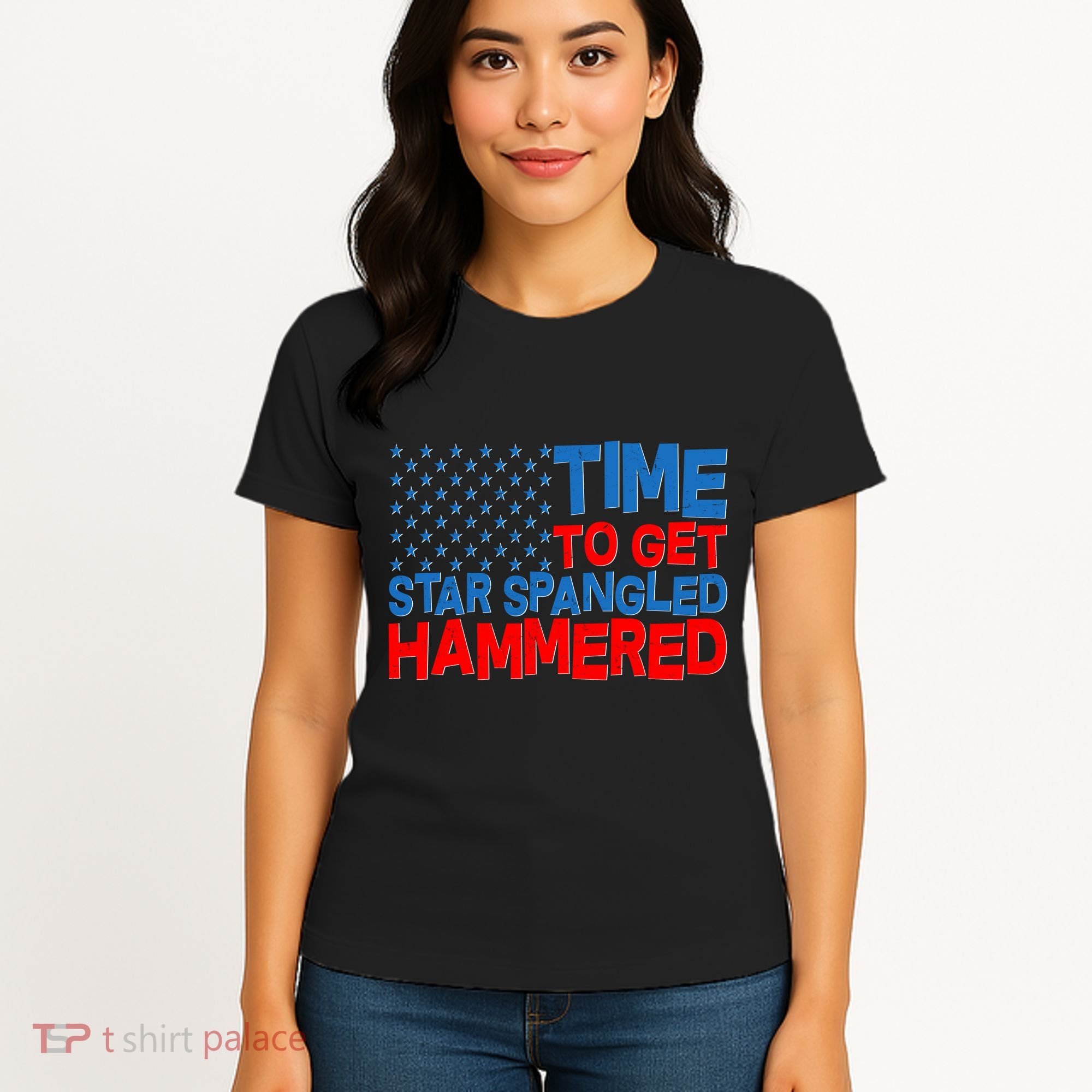Time To Get Star Spangled Hammered Women's T-Shirt
