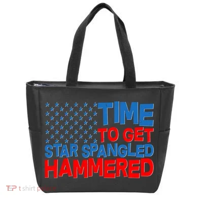 Time To Get Star Spangled Hammered Tote Bag