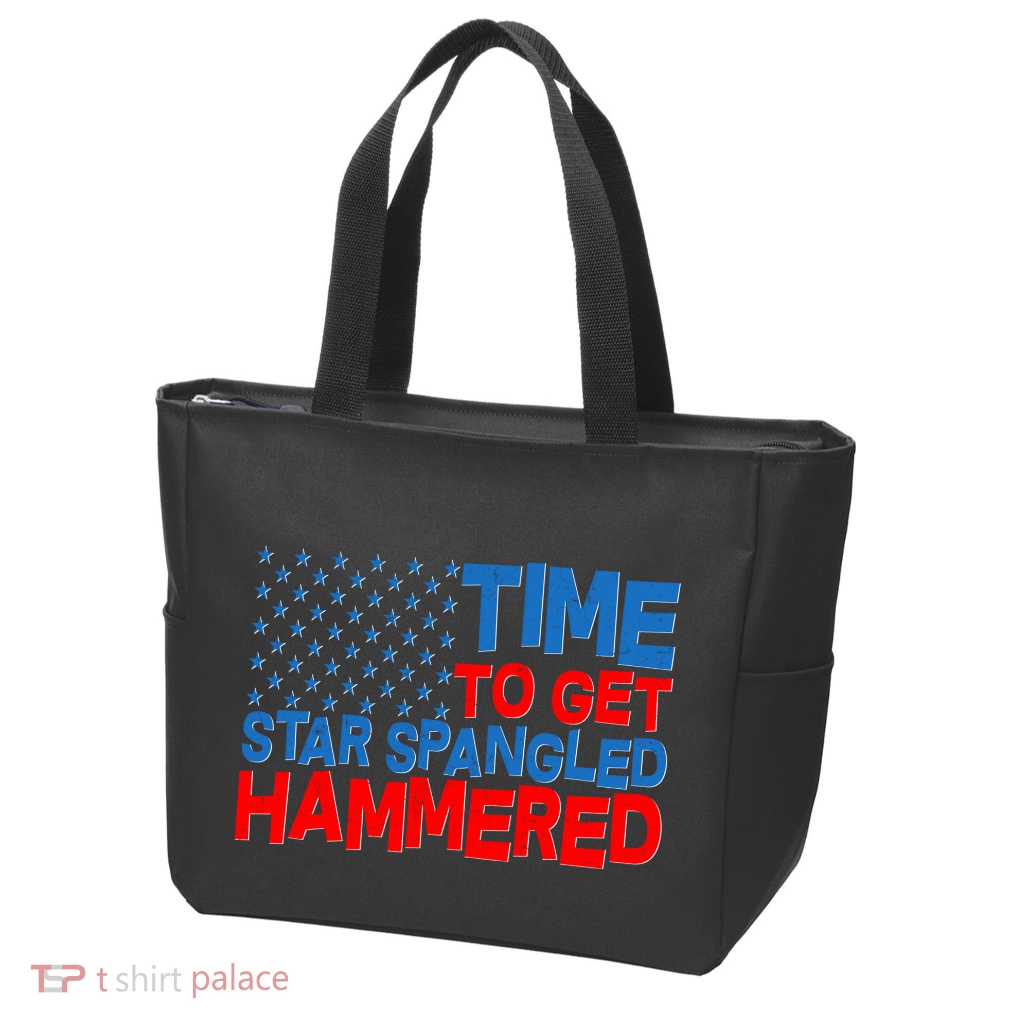 Time To Get Star Spangled Hammered Tote Bag