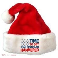 Time To Get Star Spangled Hammered Santa Hat thumb 0