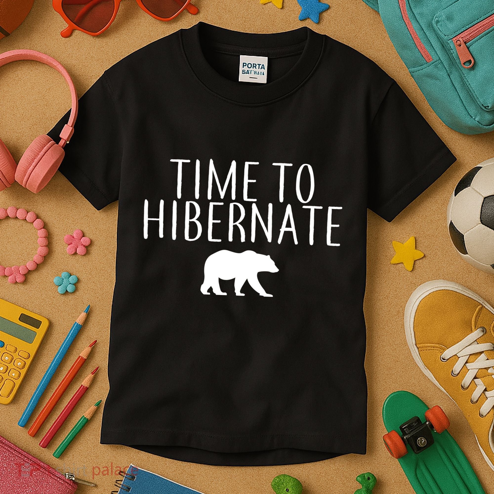 Time To Hibernate Kids T-Shirt