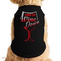 Time To Wine Down Doggie Tank thumb 0