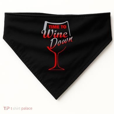 Time To Wine Down USA-Made Doggie Bandana
