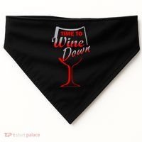 Time To Wine Down USA-Made Doggie Bandana thumb 0